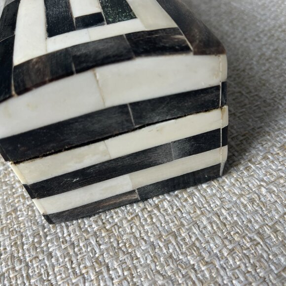 Jewelry Bone Box made in India Strip black/white box Handmade bone box - Picture 14 of 16